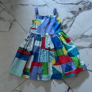 Ralph Lauren Sailboat-Print Cotton Dress